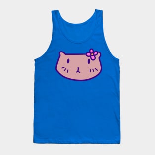 Flower Squirrel Face Tank Top